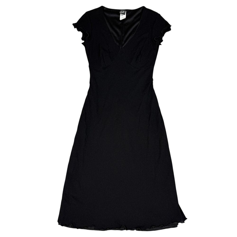 Y2K Perseption Womens Size S Black V-Neck Mini Dress